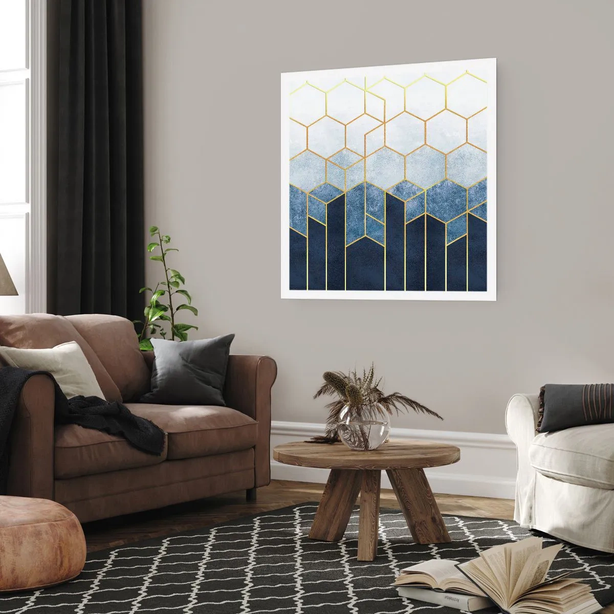 Plakát - Kompozice v synkopickém rytmu - 30x30 cm