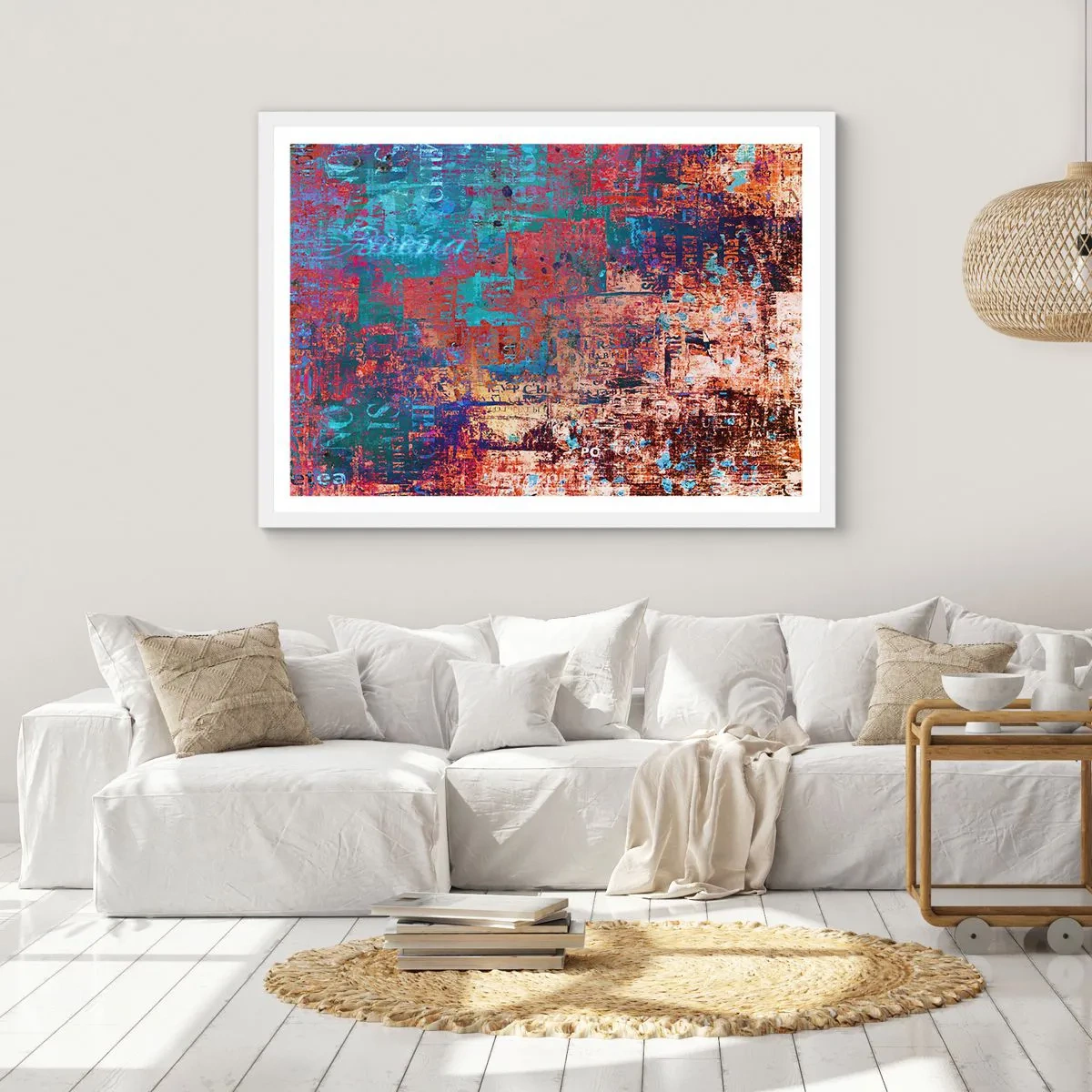 Plakát v bílém rámu - Paměť a zapomnění - 50x40 cm