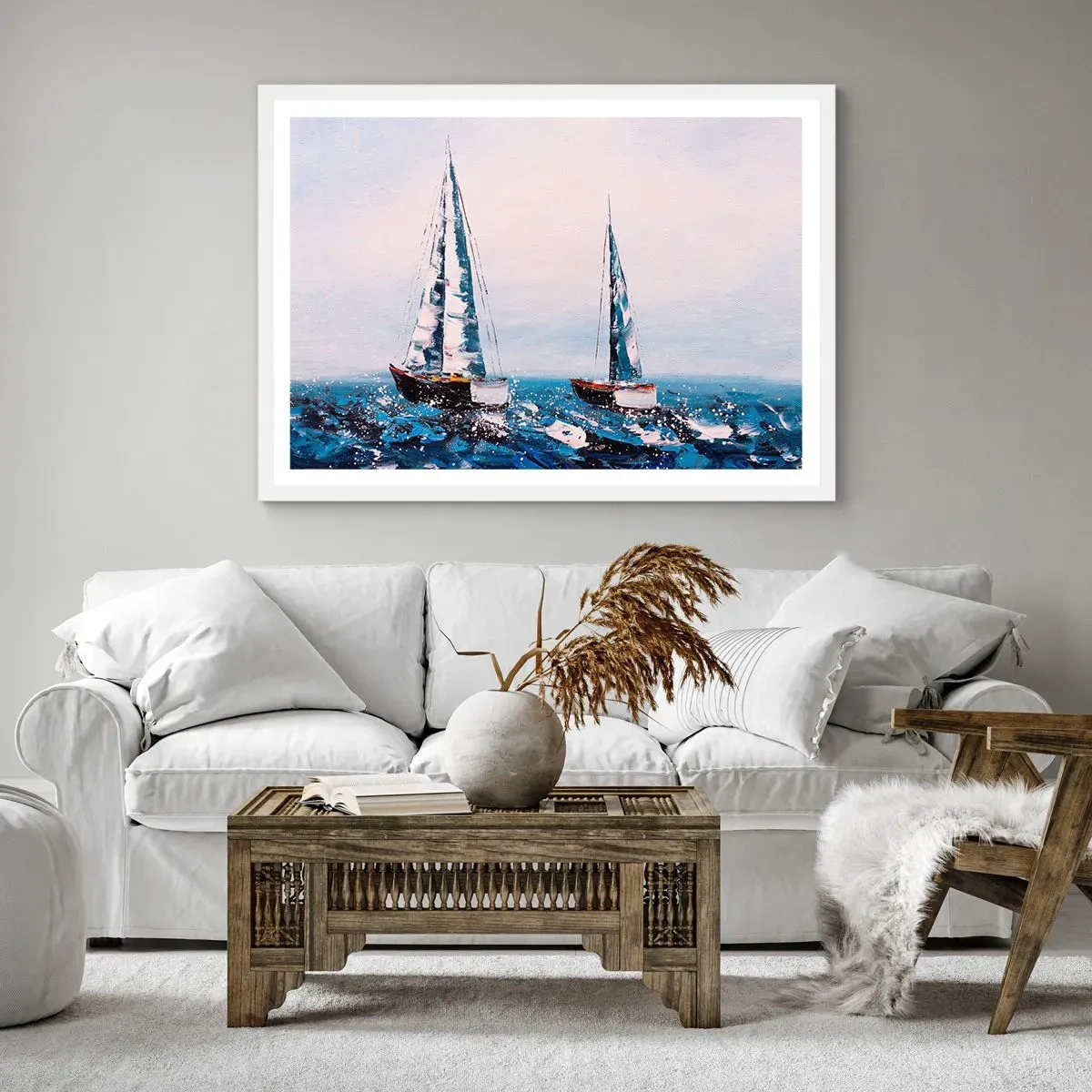 Plakát v bílém rámu - Bratrství větru - 40x30 cm