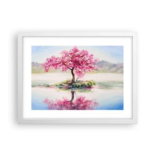 Plakát v bílém rámu - Svátek jara - 40x30 cm