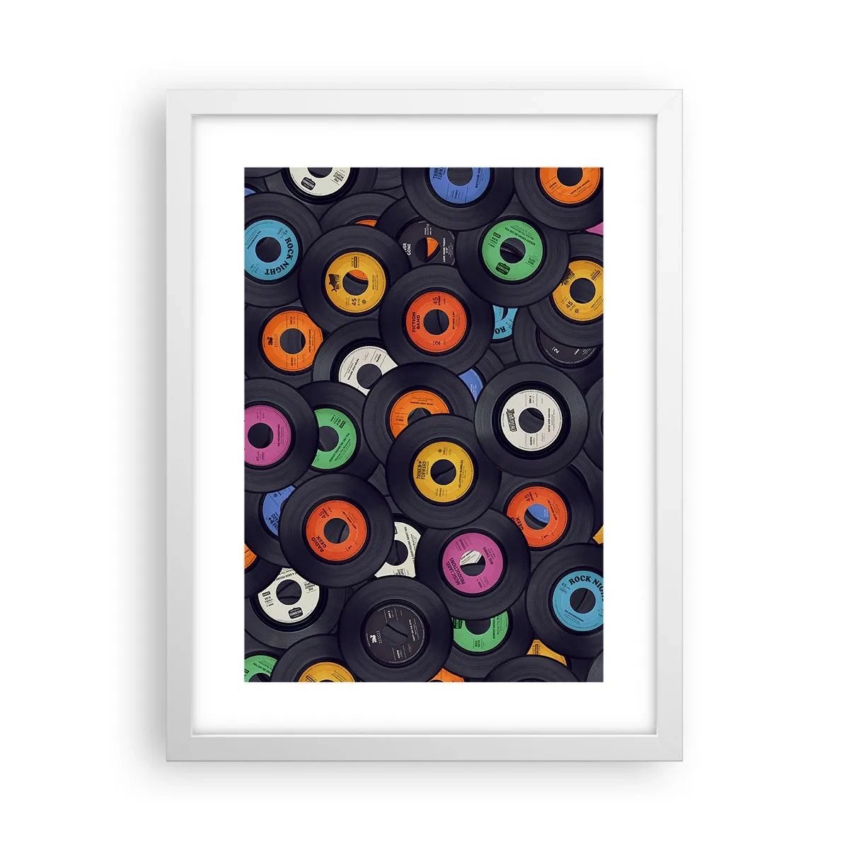 Plakát v bílém rámu - Barvy klasiky - 30x40 cm