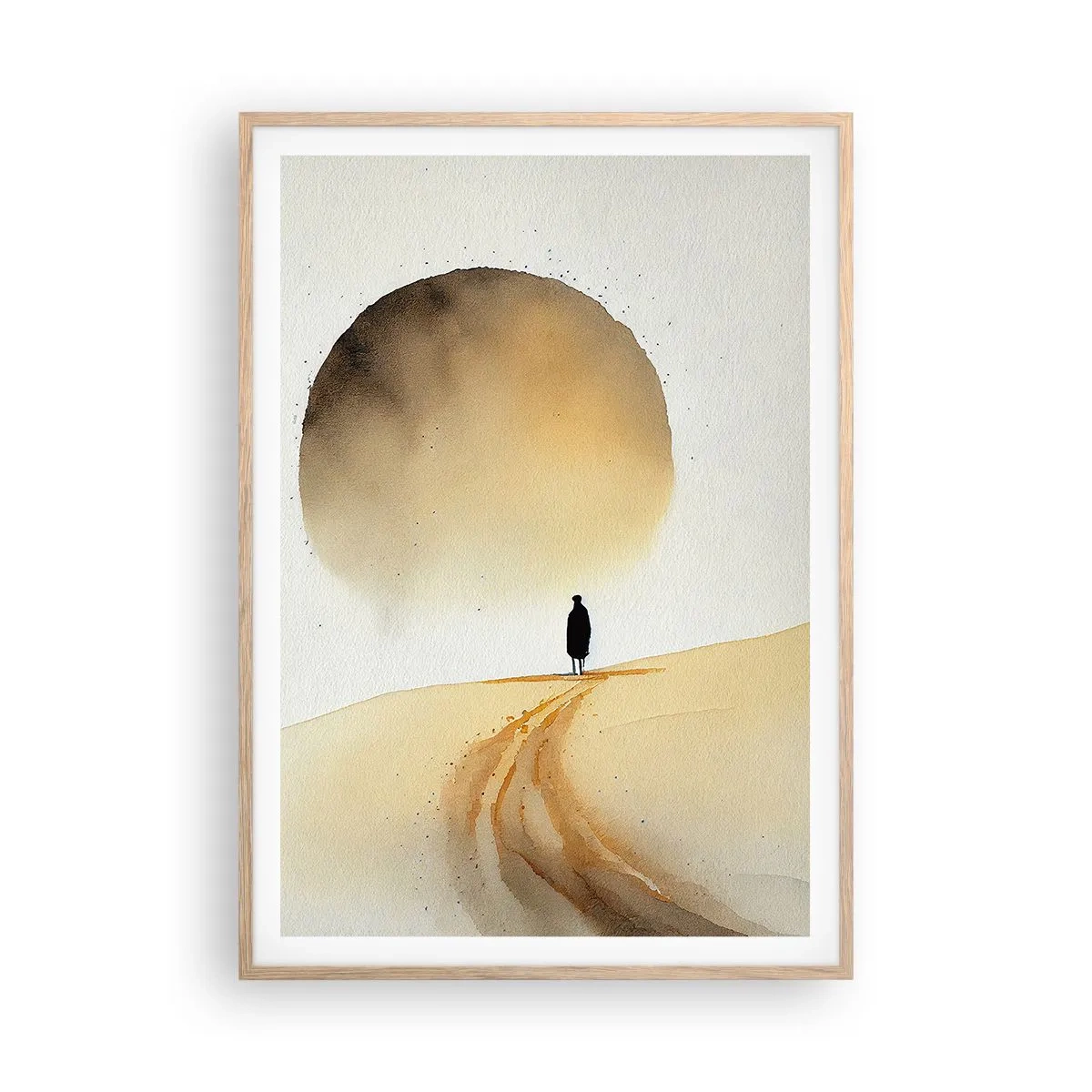 Plakát v rámu světlý dub - Vždycky touha - 70x100 cm