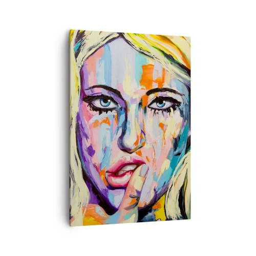 Obraz na plátně - Podívej se jí přímo do očí - 70x100 cm