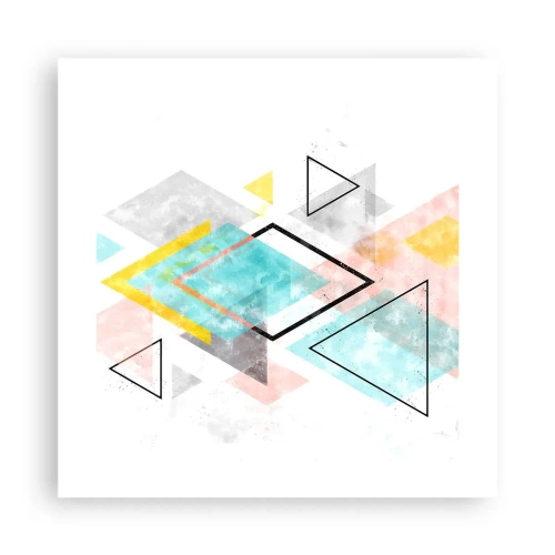 Plakát - Geometrická zábava - 40x40 cm