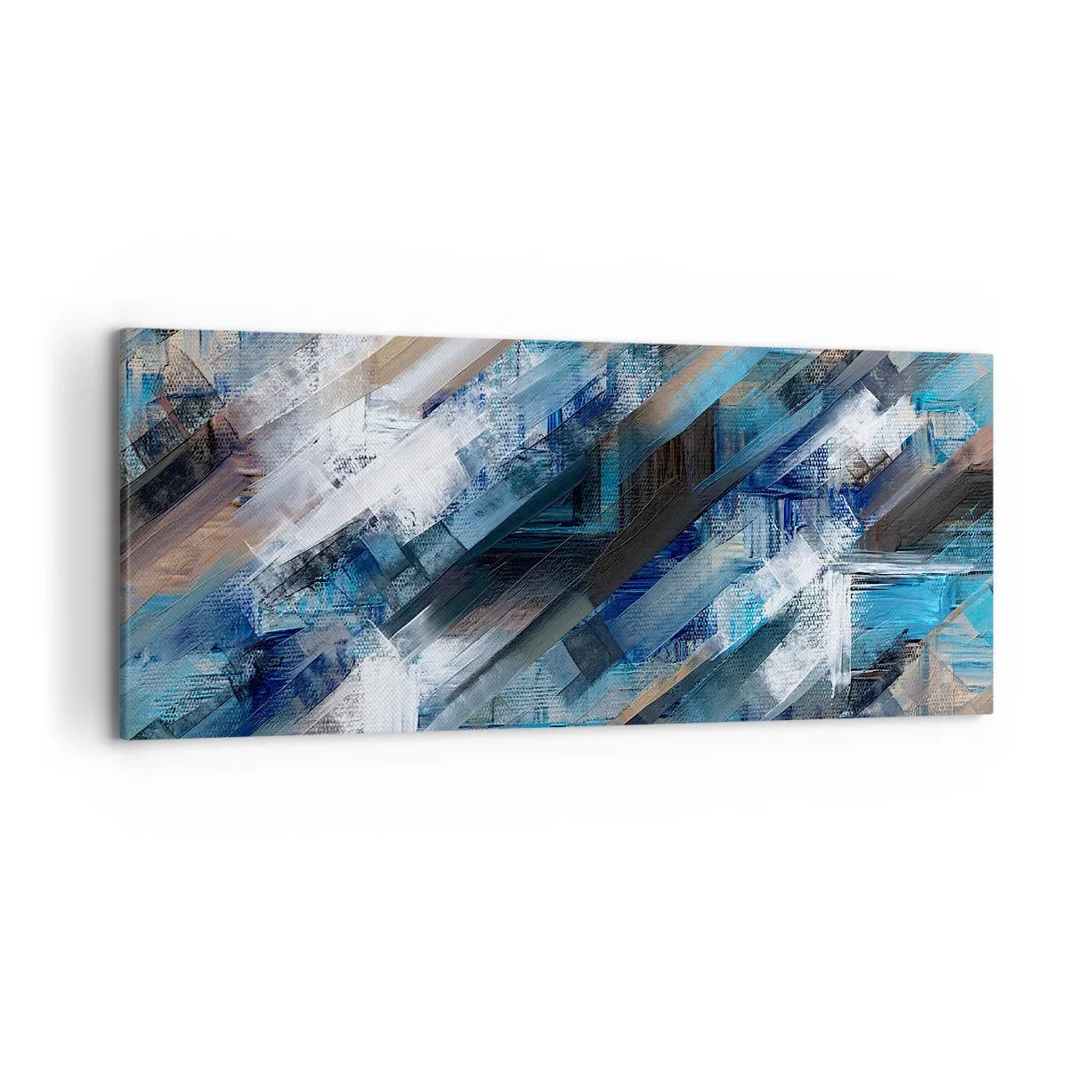 Obraz na plátně - Na modrém úkosu - 120x50 cm