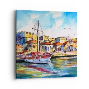 Obraz na plátně - Duhové odpoledne - 40x40 cm
