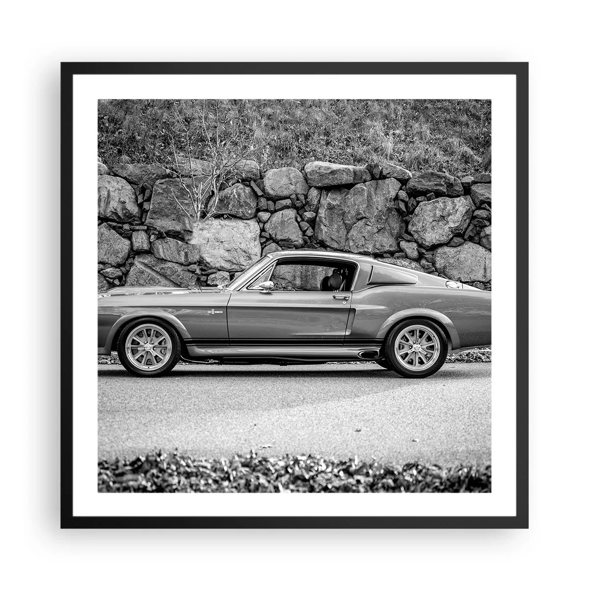 Plakát v černém rámu - Legenda 60. let - 60x60 cm