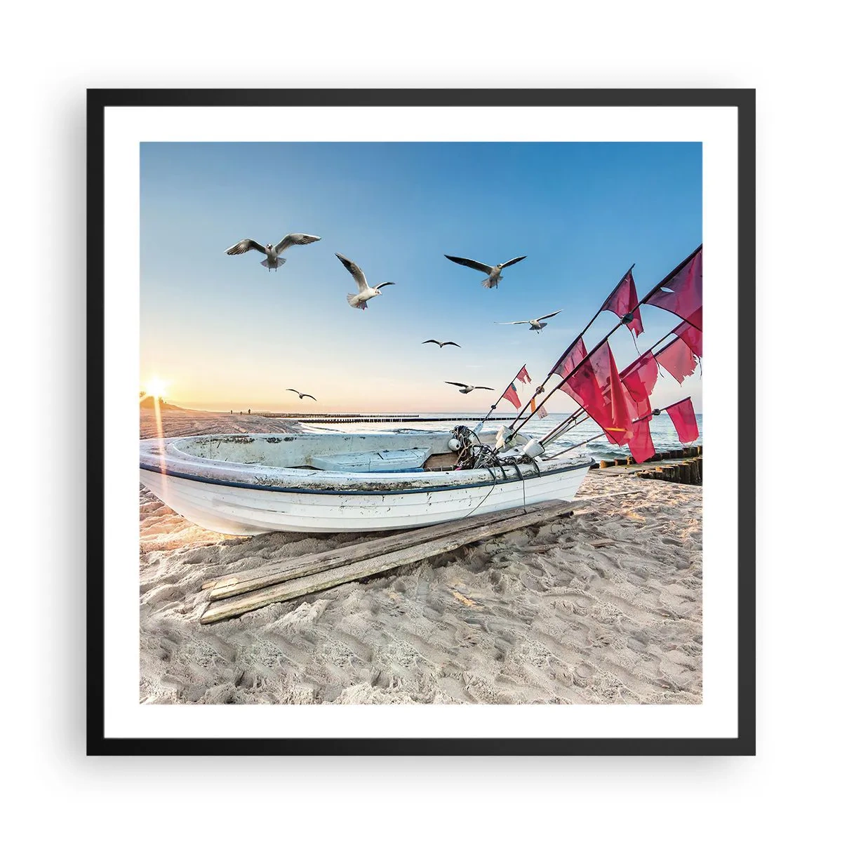 Plakát v černém rámu - Zasloužená přestávka - 60x60 cm