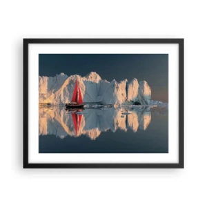 Plakát v černém rámu - Na okraji světa - 50x40 cm