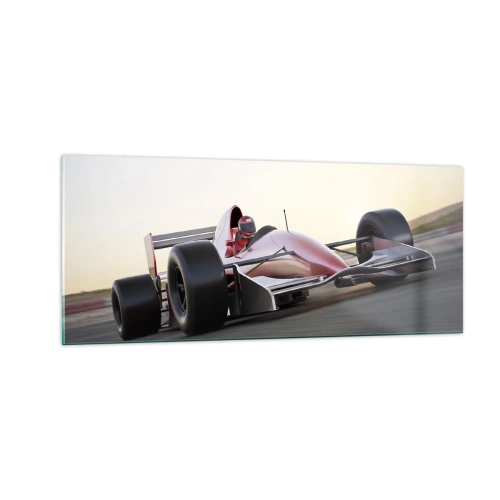 Obraz na skle - Vždy vítěz - 100x40 cm