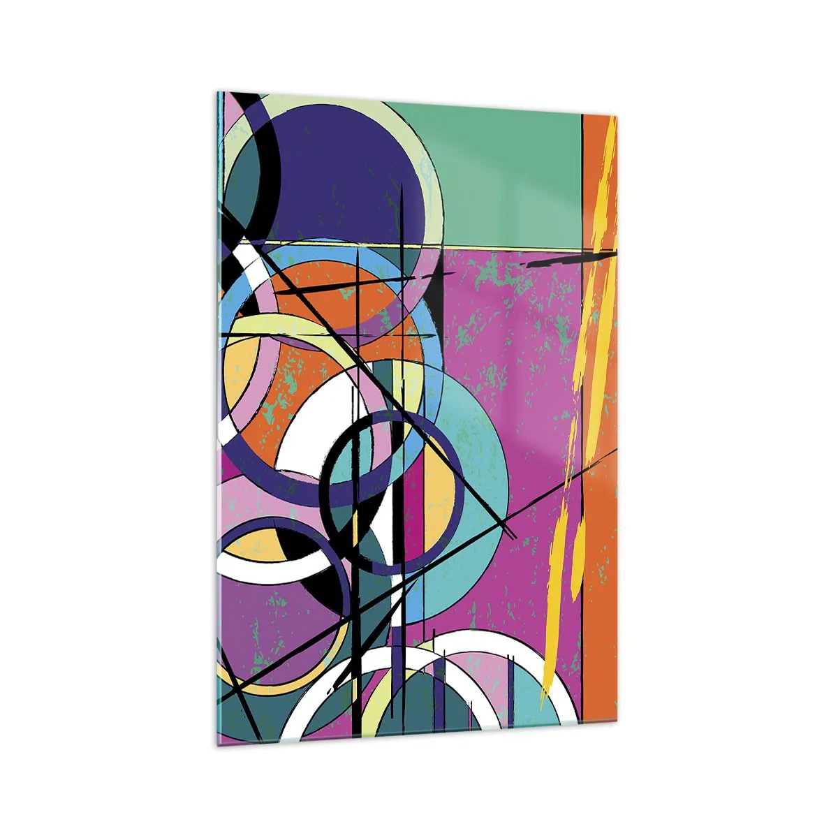 Obraz na skle - Kruh za kruhem - 70x100 cm
