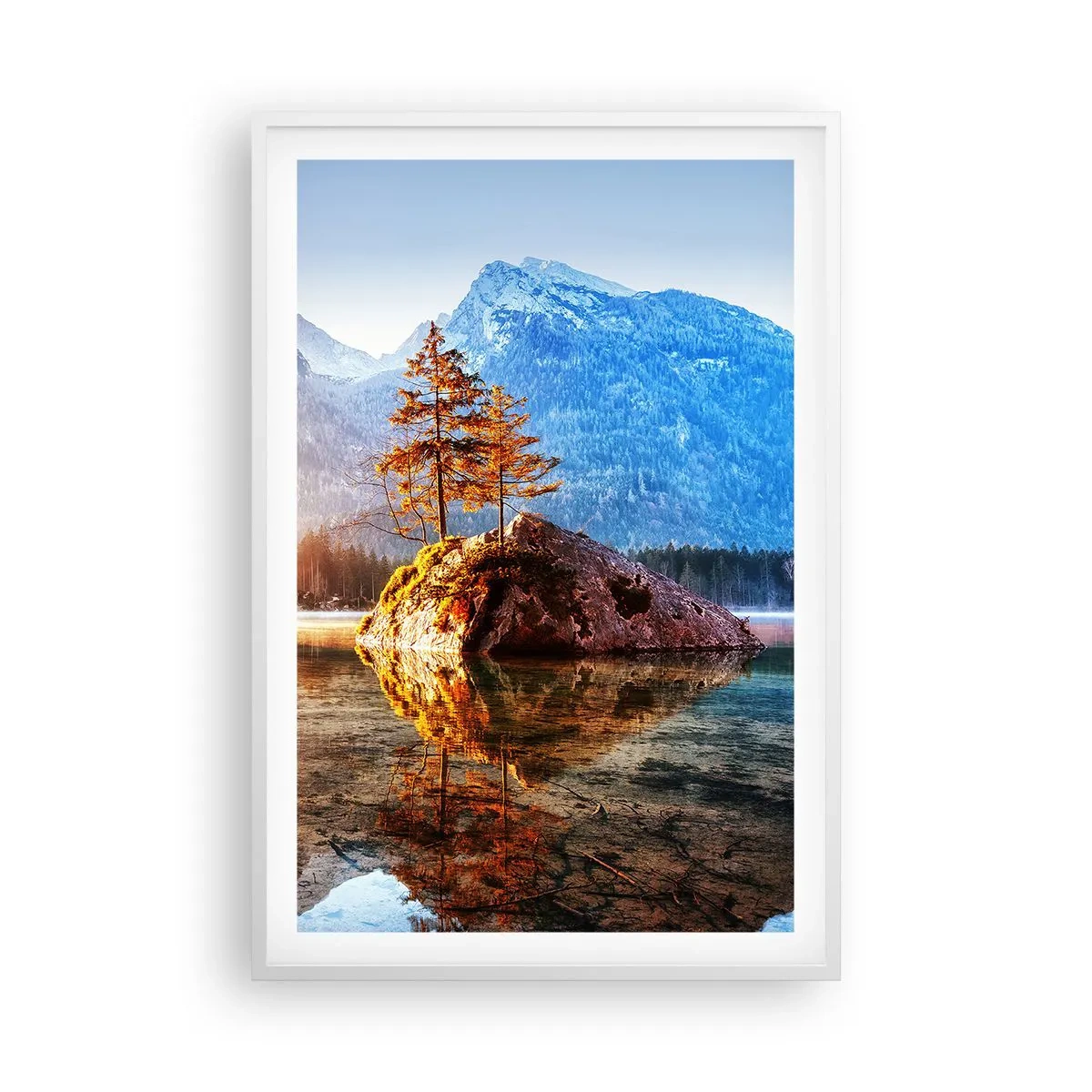 Plakát v bílém rámu - Příroda v novém světle - 61x91 cm