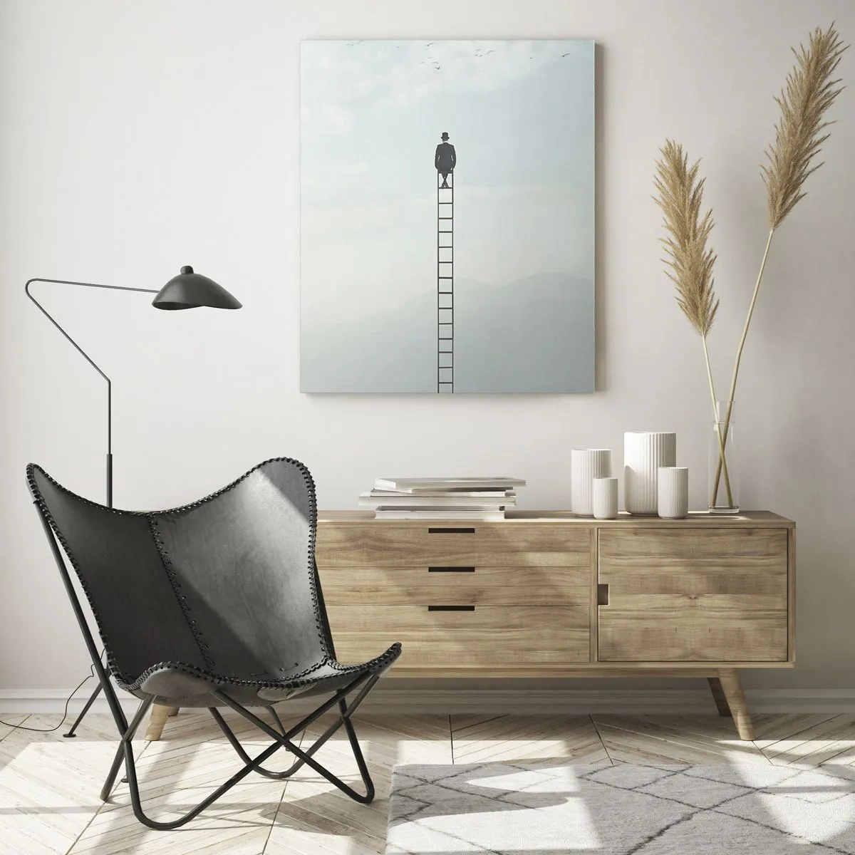 Obraz na skle - Povznést se nad to - 50x70 cm