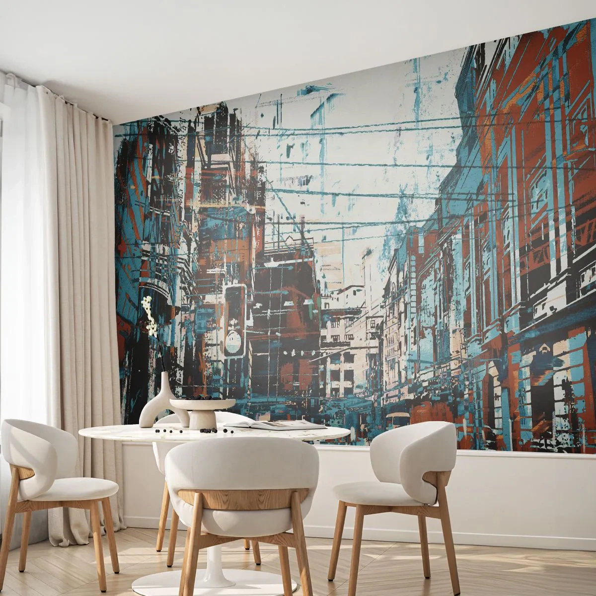 Fototapeta Premium Sand - Zdolaná městská stezka - Město, Architektura, Kus - 350x256 cm