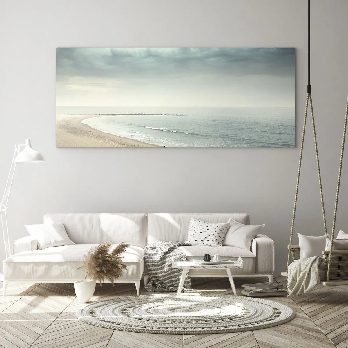 Obraz na skle - Hledám klid - 100x40 cm