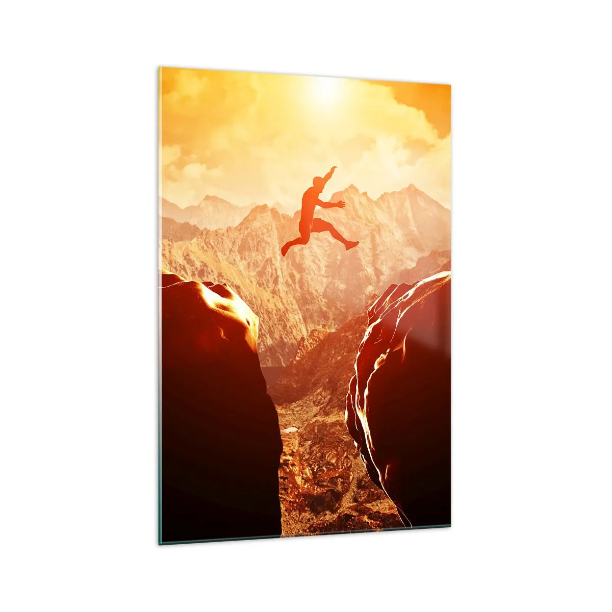 Obraz na skle - Překročením hranic - 70x100 cm