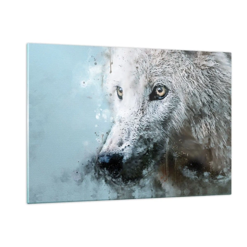 Obraz na skle - Seznamte se s vlčí duší - 120x80 cm