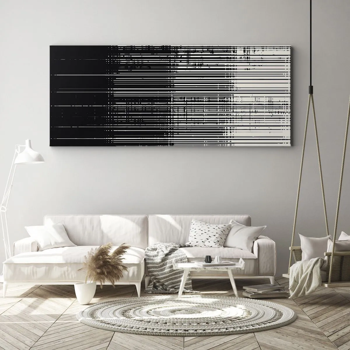 Obraz na plátně - Vlny a vibrace - 100x40 cm