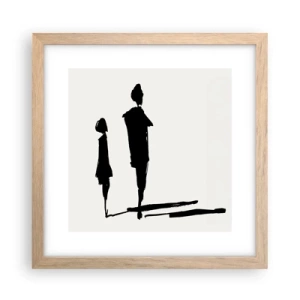 Plakát v rámu světlý dub - Určitě spolu? - 30x30 cm