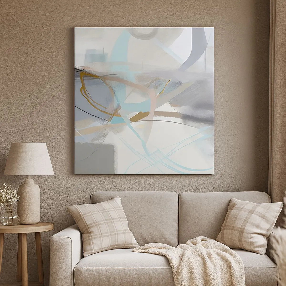 Obraz na plátně - Mlhavá abstrakce - 30x30 cm