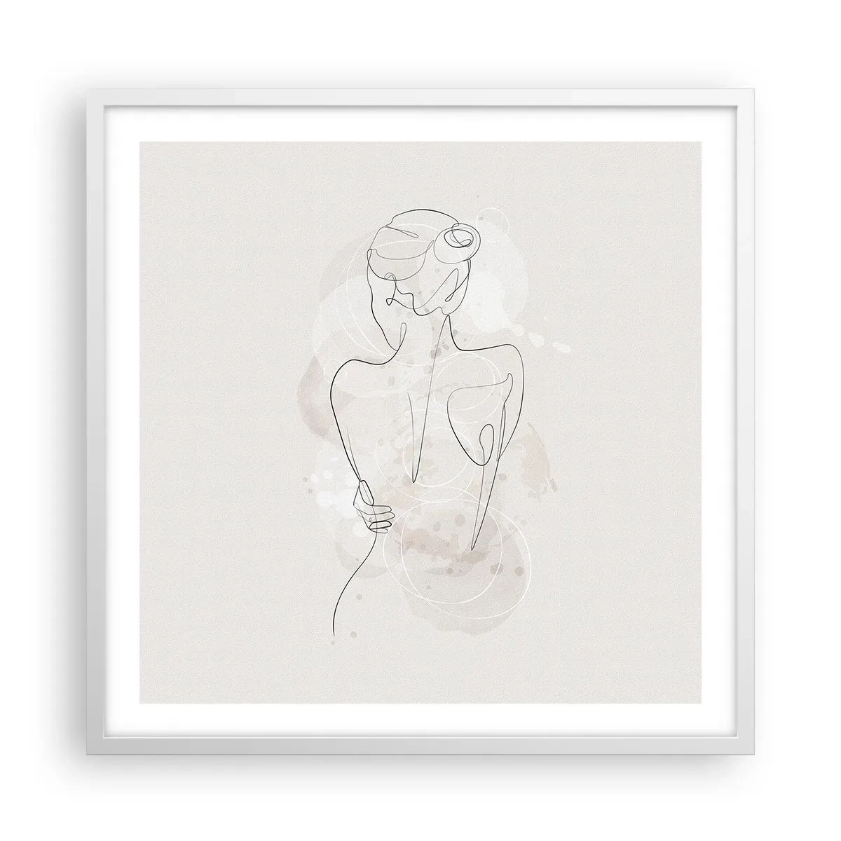 Plakát v bílém rámu - Jako citlivý nástroj - 60x60 cm