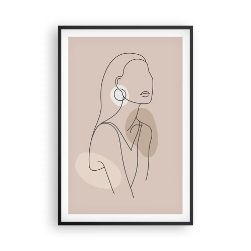 Plakát v černém rámu - Dívčí ikona - 61x91 cm