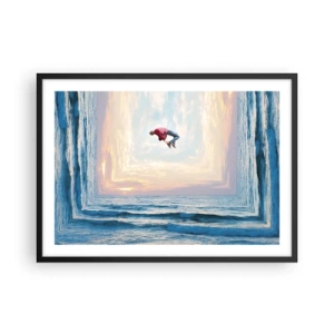 Plakát v černém rámu - Do jiné dimenze - 70x50 cm