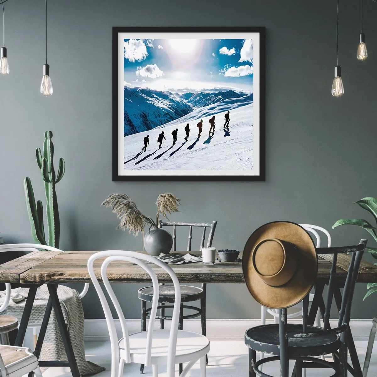 Plakát v černém rámu - Tým dobývatelů - 30x30 cm