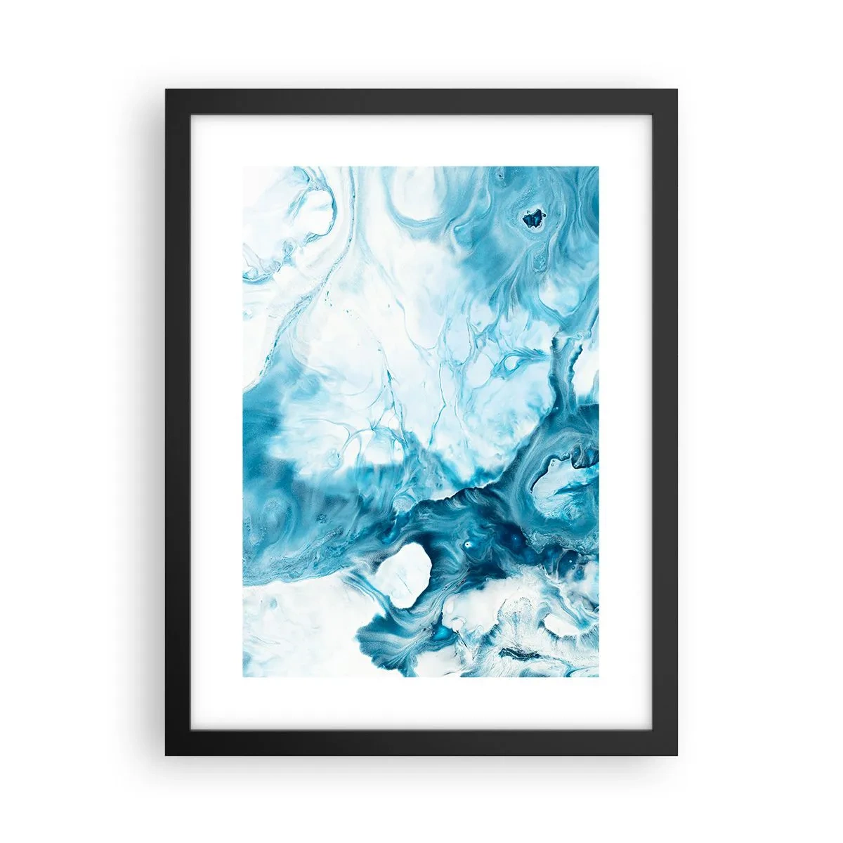 Plakát v černém rámu - Modrý koncert - 30x40 cm
