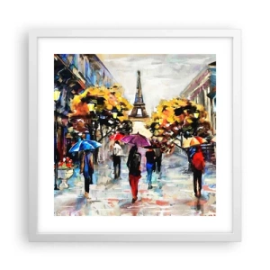 Plakát v bílém rámu - Na podzim zvlášť krásný - 40x40 cm