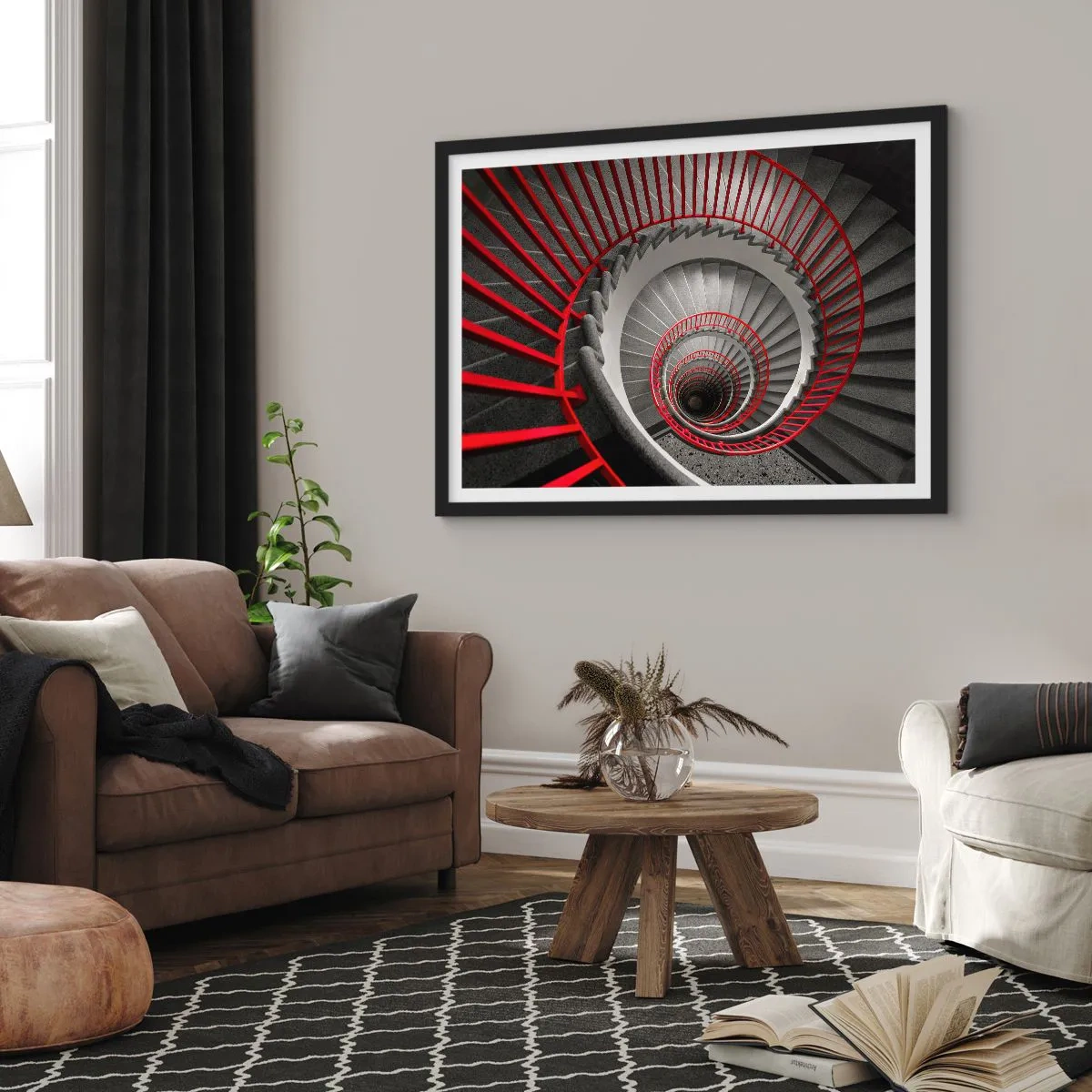 Plakát v černém rámu - Architektonické hry - 100x70 cm