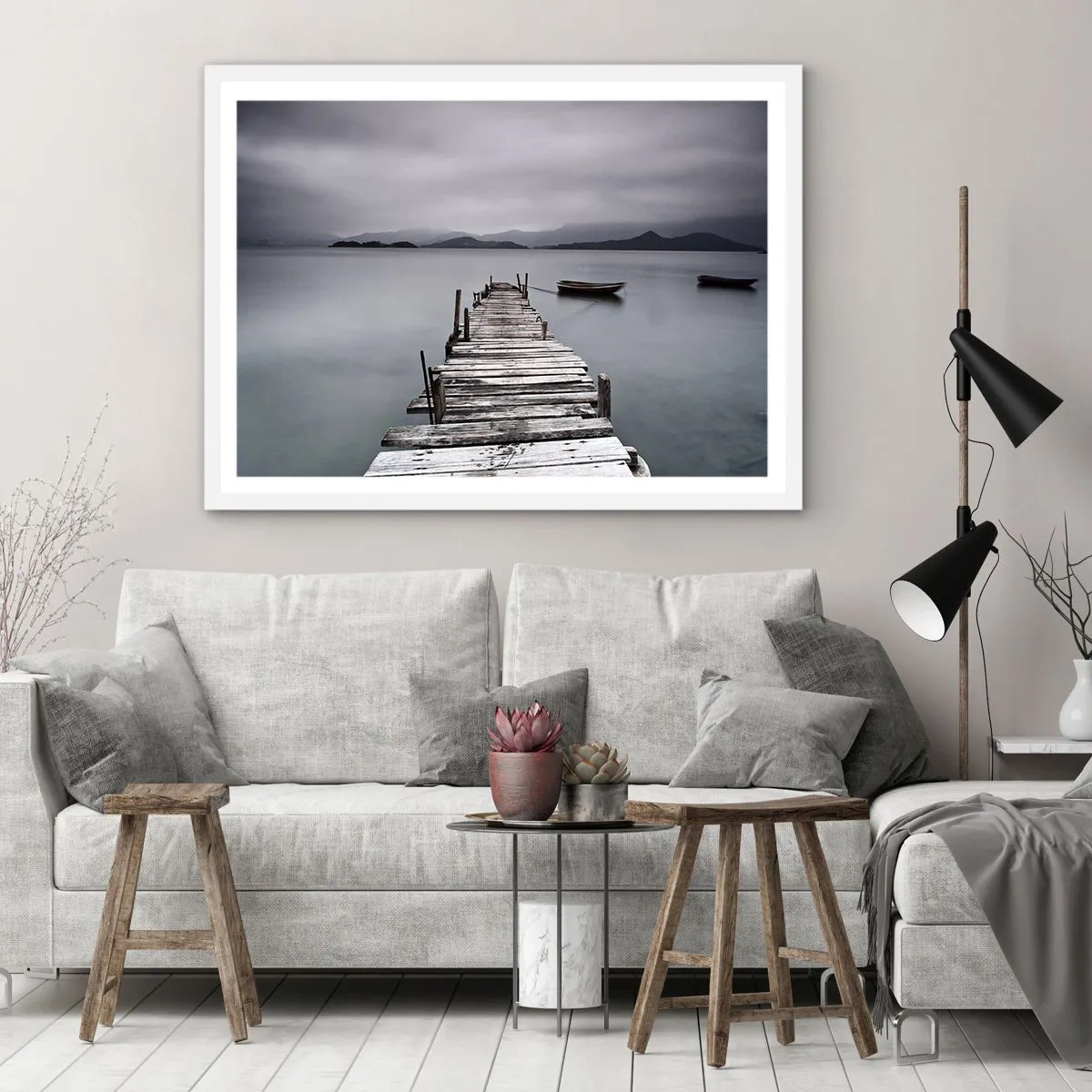 Plakát v bílém rámu - Zítra můžeš vyrazit - 100x70 cm