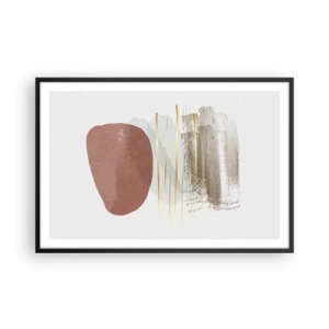 Plakát v černém rámu - Abstraktní kolonáda - 91x61 cm