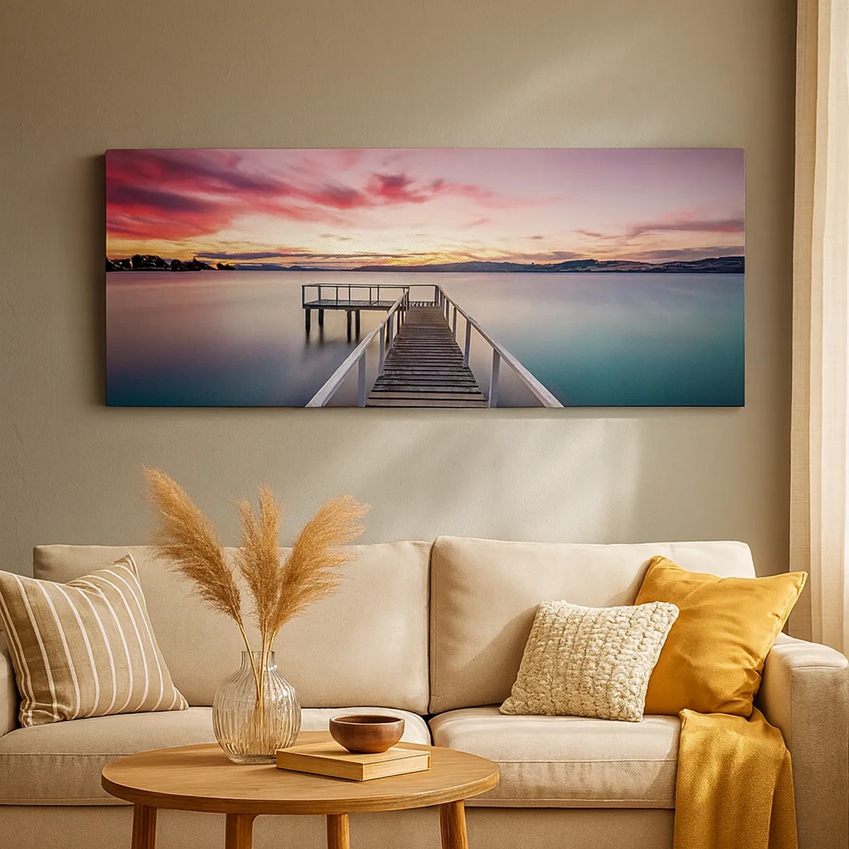 Obraz na plátně - Jemný plamen večera - 30x30 cm