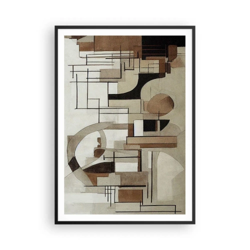 Plakát v černém rámu - Městská krajina 2.0 - 70x100 cm