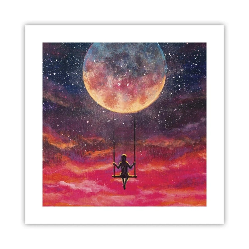 Plakát - Stavět si vzdušné zámky - 40x40 cm