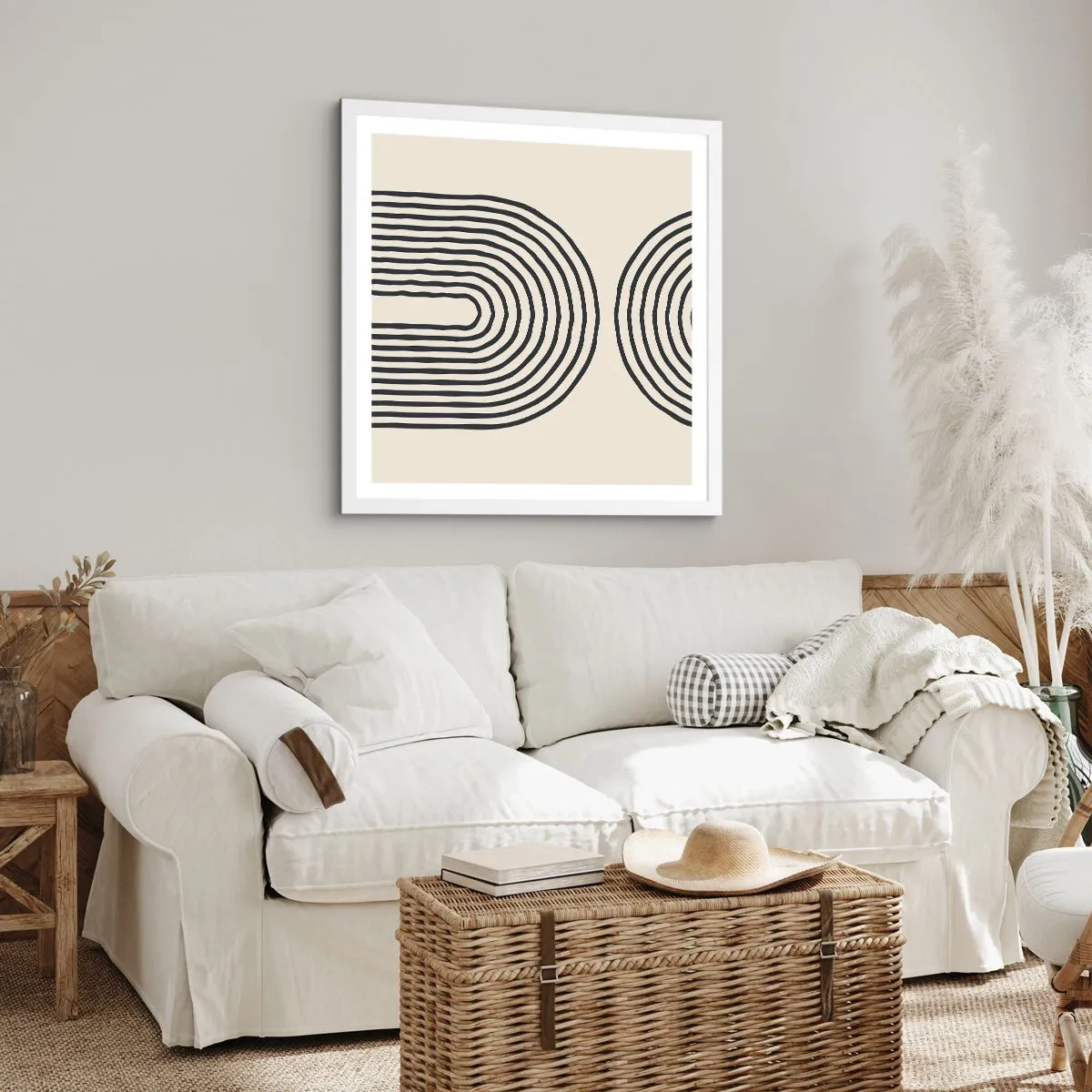 Plakát v bílém rámu - Již brzy… - 60x60 cm