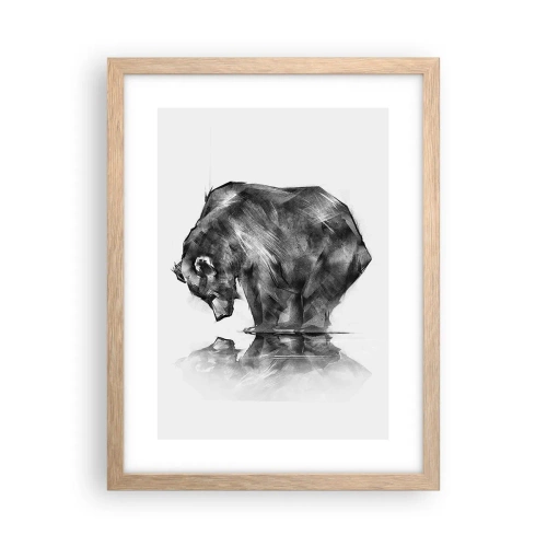 Plakát v rámu světlý dub - Je příjemné se sekat s někým blízkým - 30x40 cm