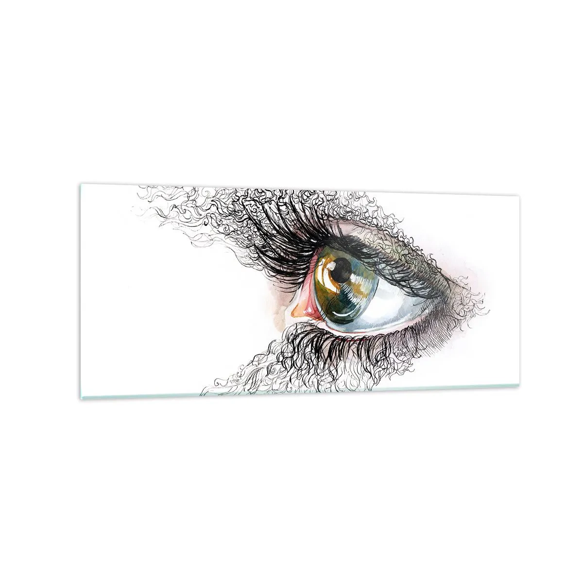 Obraz na skle - Podívej se přímo do duše - 120x50 cm