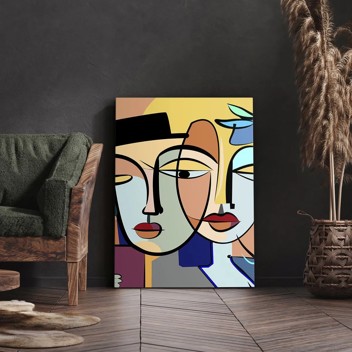 Obraz na plátně - Picassovo randez vous - 50x70 cm