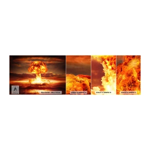 Vzor Fototapety Samolepicí Deluxe Sticker - A nastane konec - Atomová bomba, Válečný, Grafika - 100x30 cm