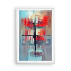 Plakát v bílém rámu - Krajina v neznámé dimenzi - 61x91 cm