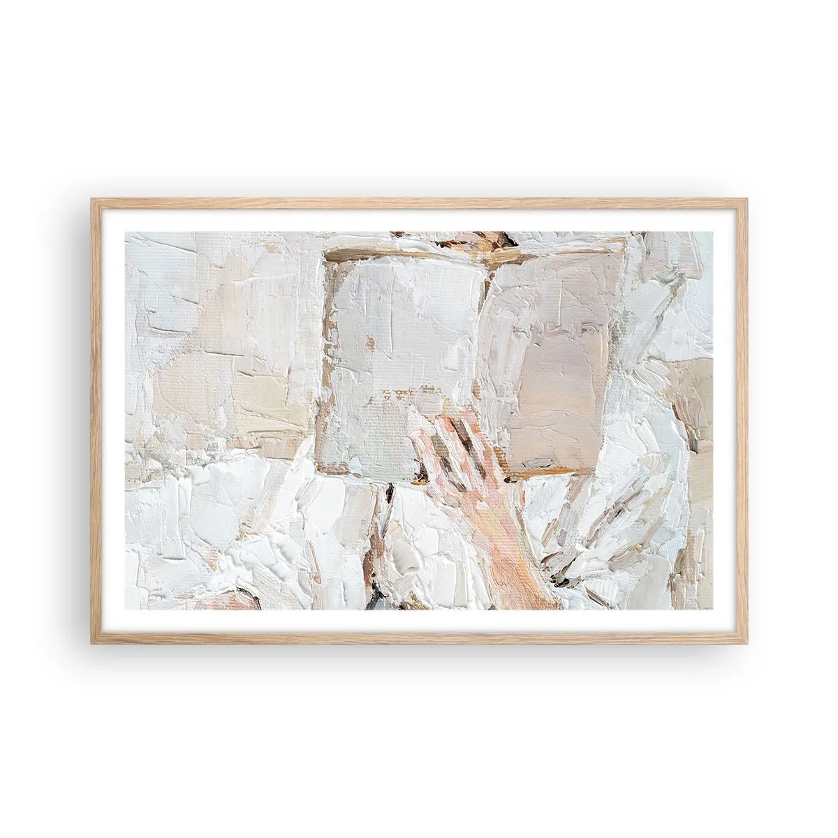 Plakát v rámu světlý dub - V jiném světě - 91x61 cm