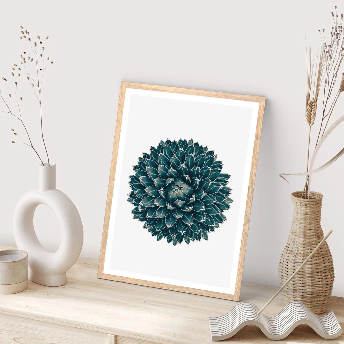 Plakát v rámu světlý dub - Hvězda pouště - 50x70 cm