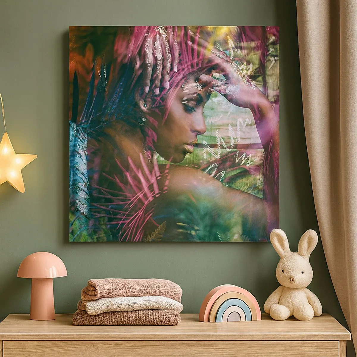 Obraz na plátně - Matka příroda v džungli - 30x30 cm