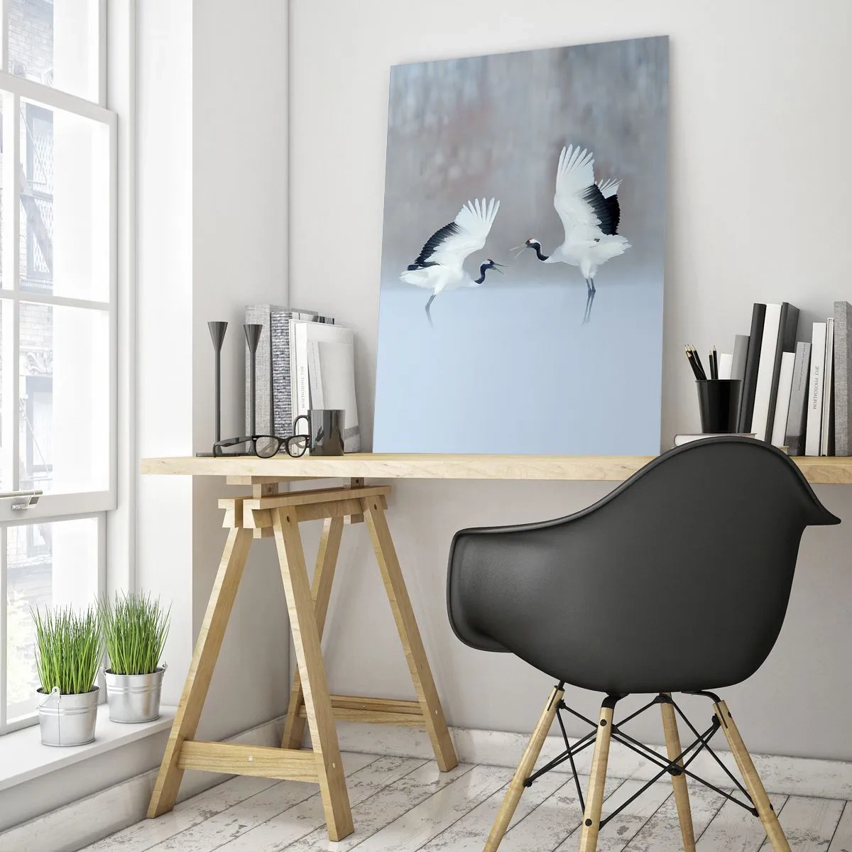 Obraz na skle - Tanec v mlze - 70x100 cm