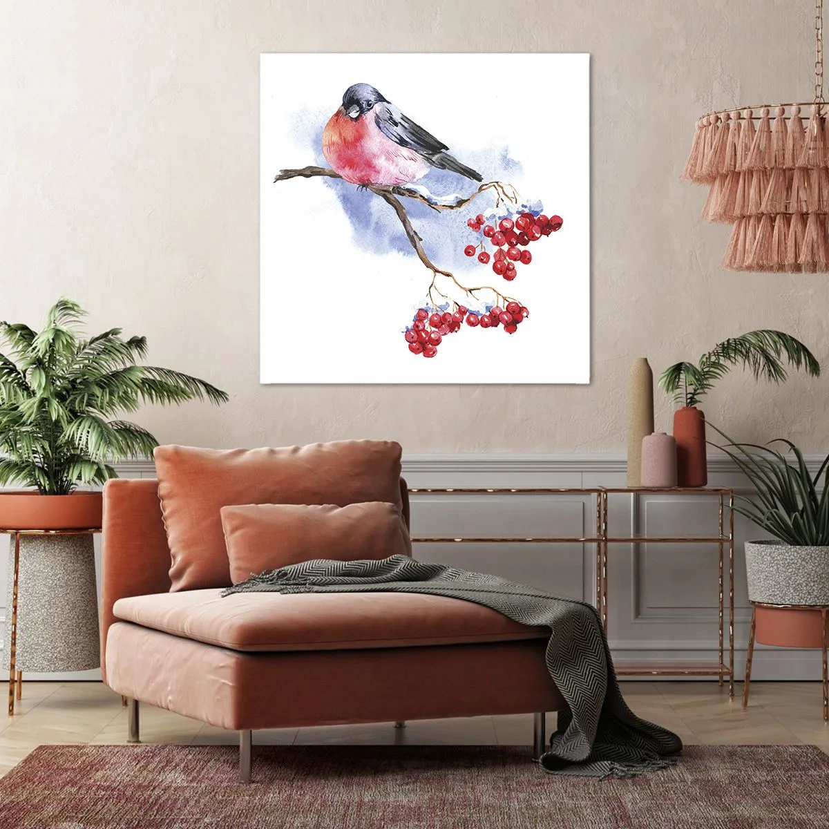 Obraz na plátně - Barevná zima - 30x30 cm