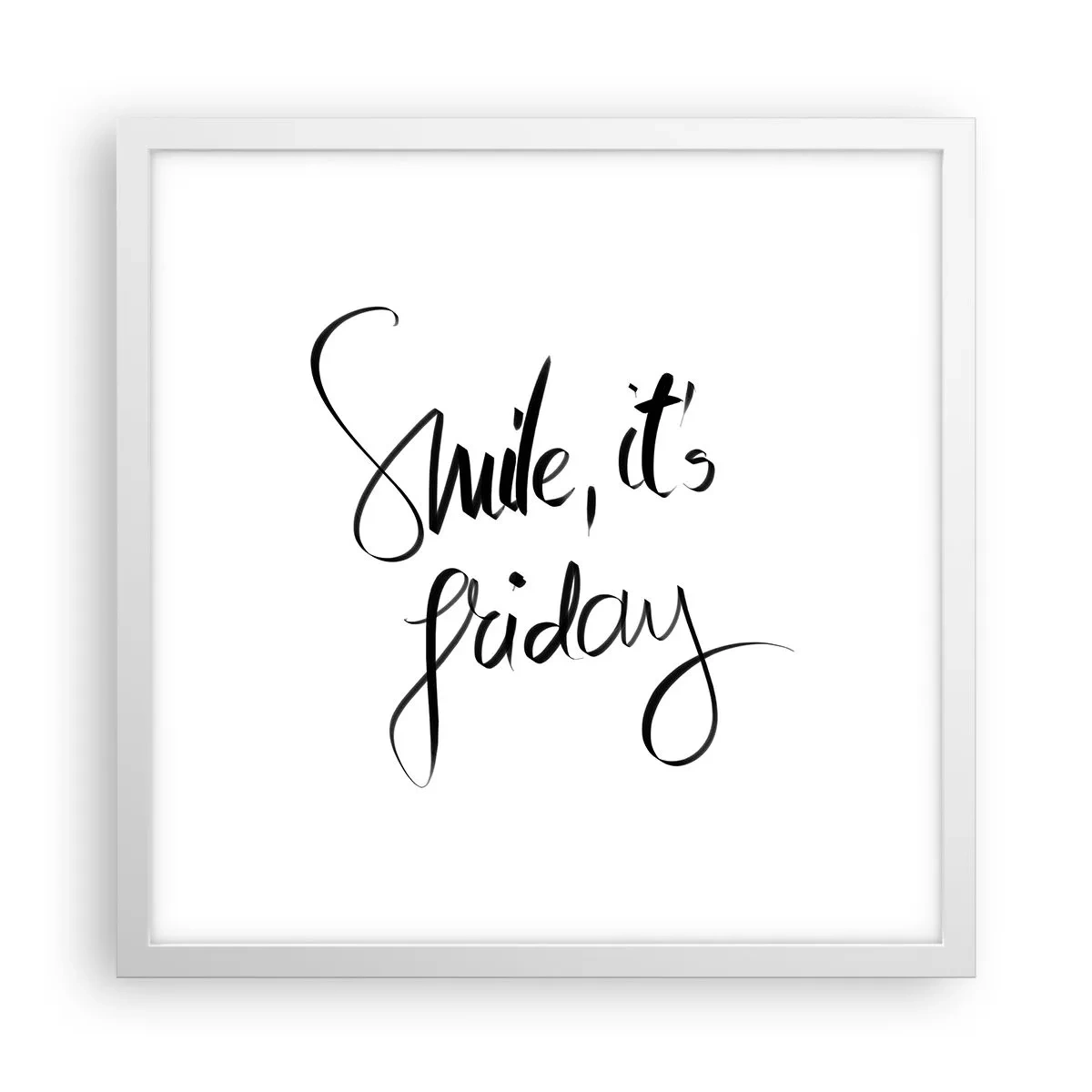 Plakát v bílém rámu - Opravdová radost - 40x40 cm