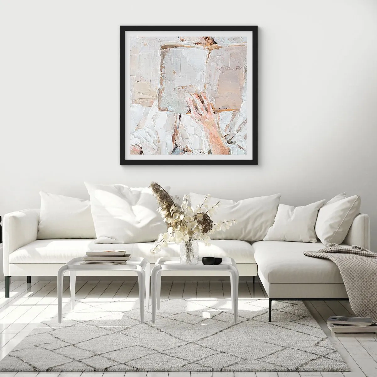 Plakát v černém rámu - V jiném světě - 40x40 cm