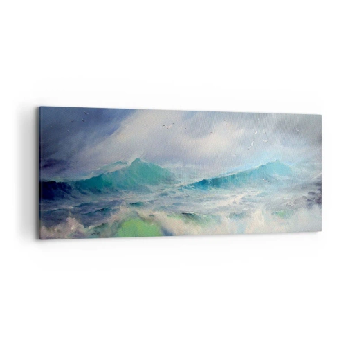 Obraz na plátně - „Vichřice zavyla triumfálně…“ - 100x40 cm